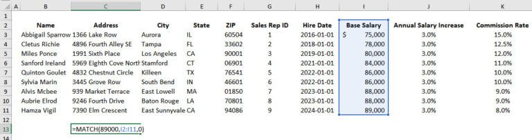 Index Match Function Excel: Full Tutorial and Examples
