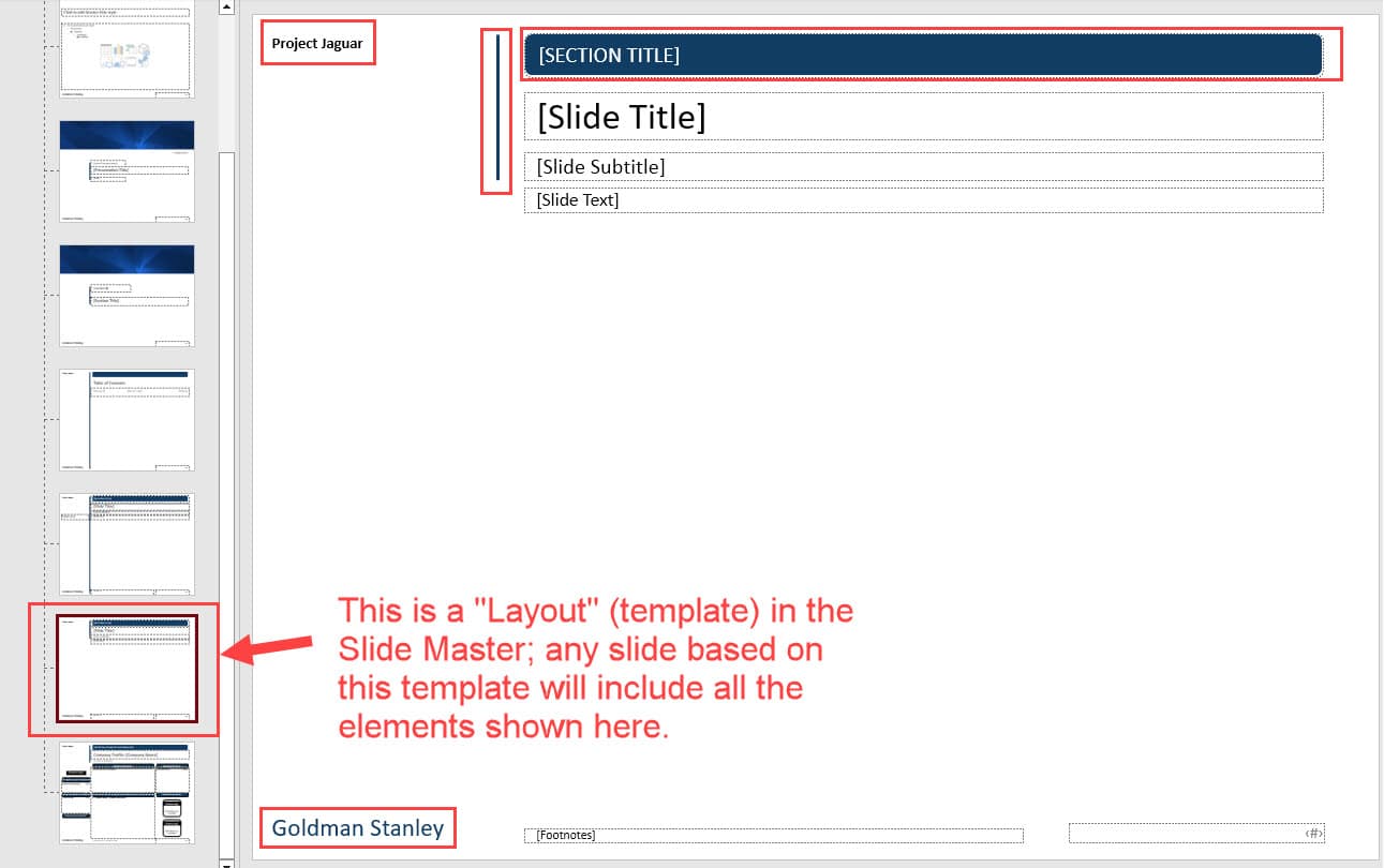 PowerPoint Slide Master - Inserting Shapes on a Layout