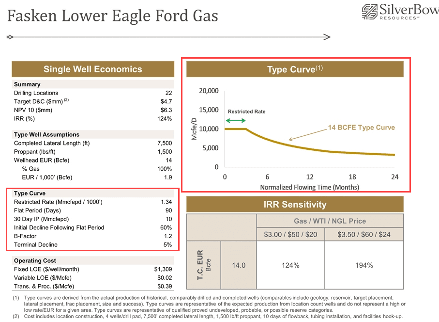 Eagle Ford Type Curve Example