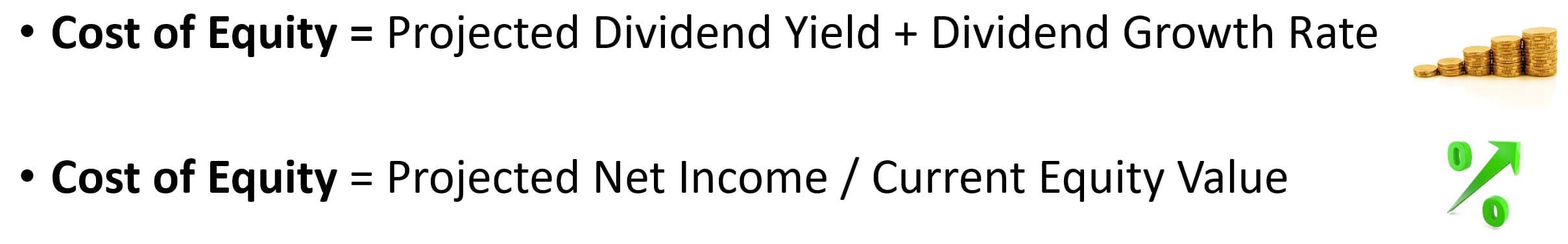 Cost of Equity Based on Dividends and Net Income