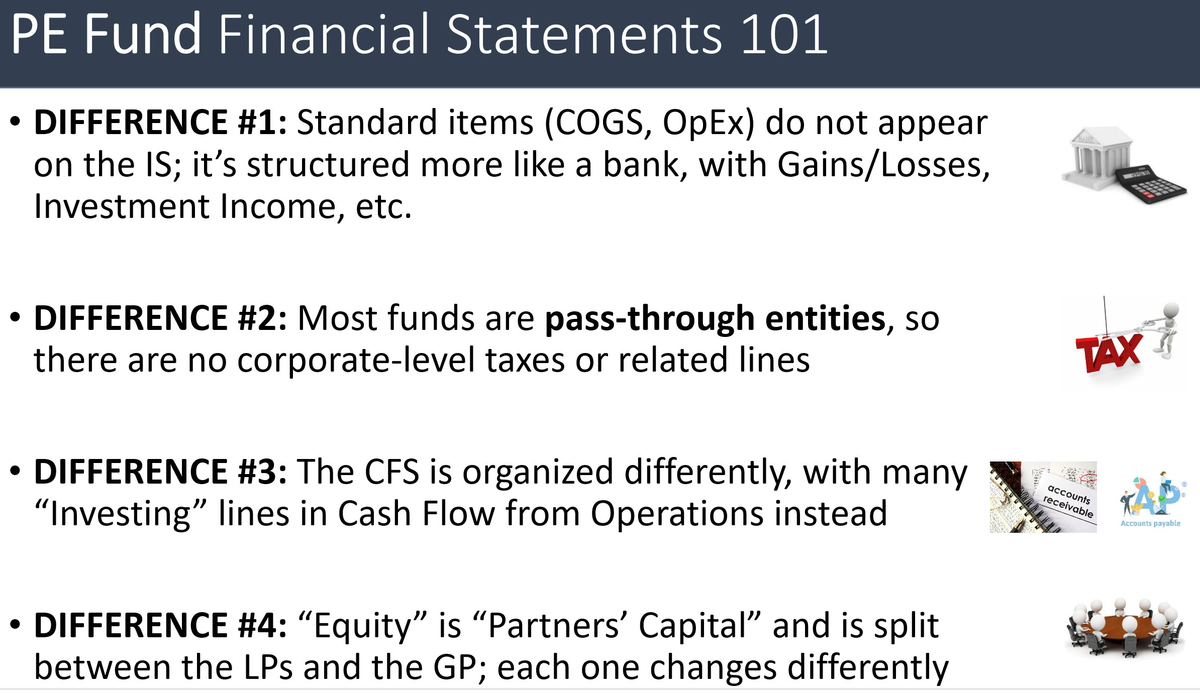 Private Equity Fund Financial Statement Differences