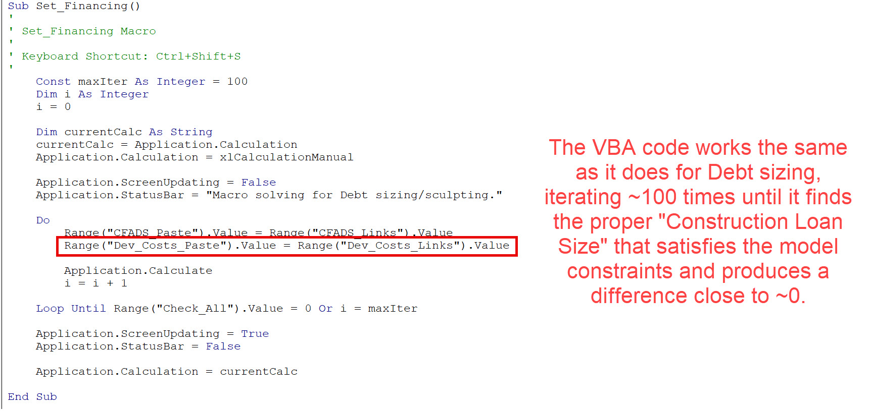 VBA Code with Iterations